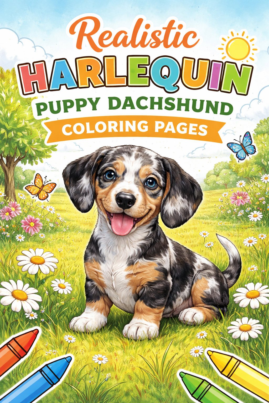 realistic dachshund coloring pages
